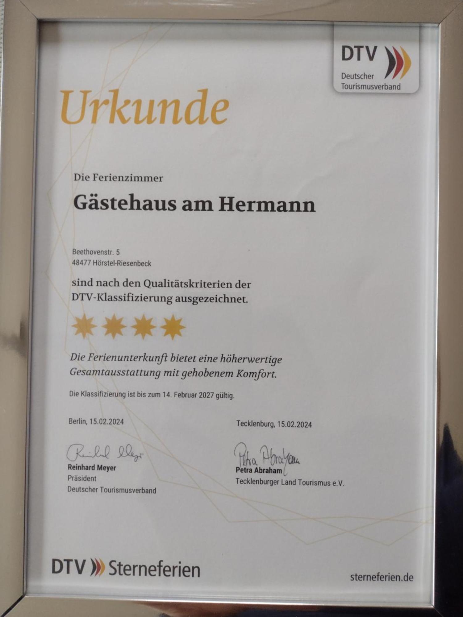 Gaestehaus Am Hermann โฮร์สเทล ภายนอก รูปภาพ
