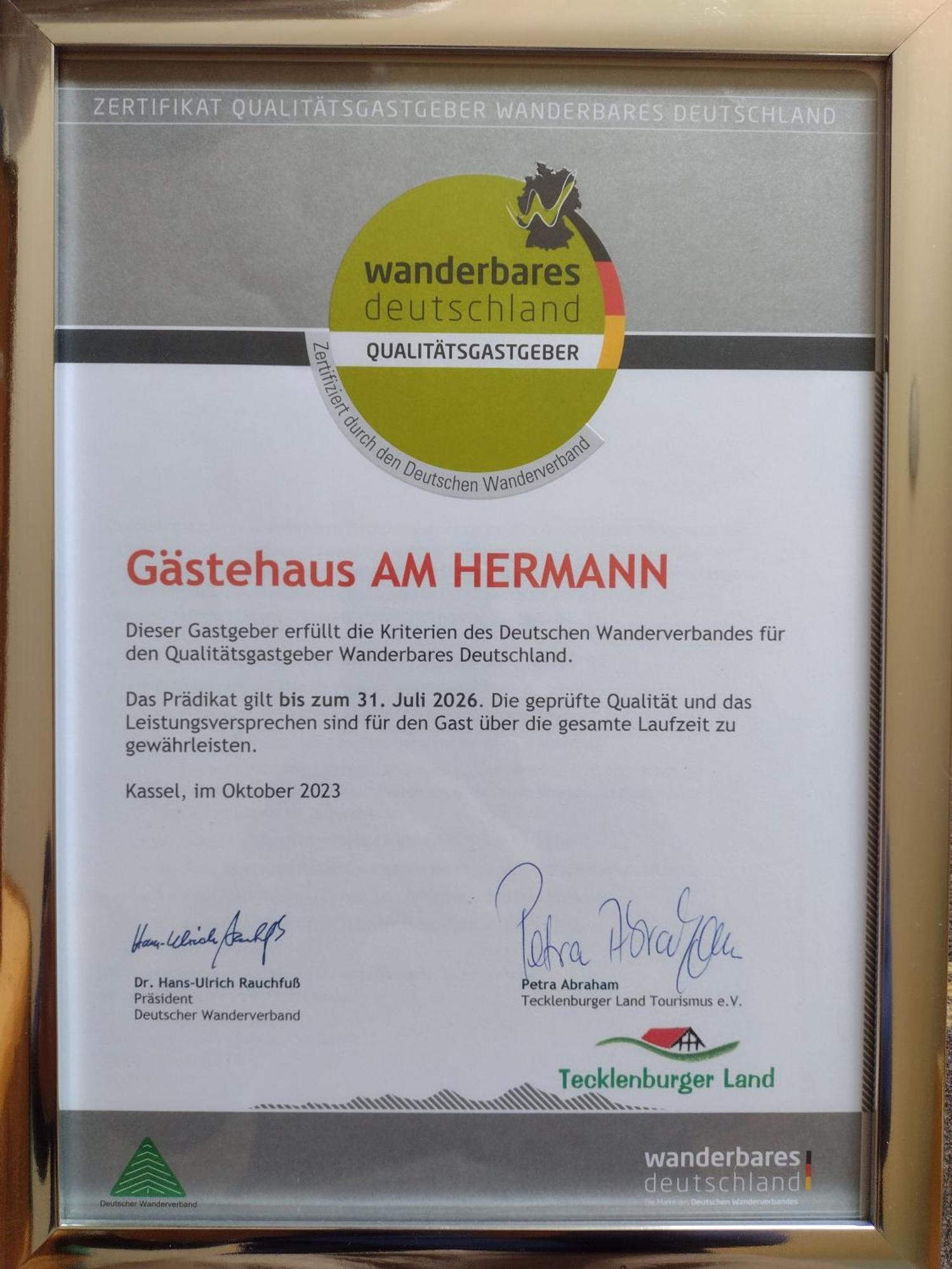 Gaestehaus Am Hermann โฮร์สเทล ภายนอก รูปภาพ